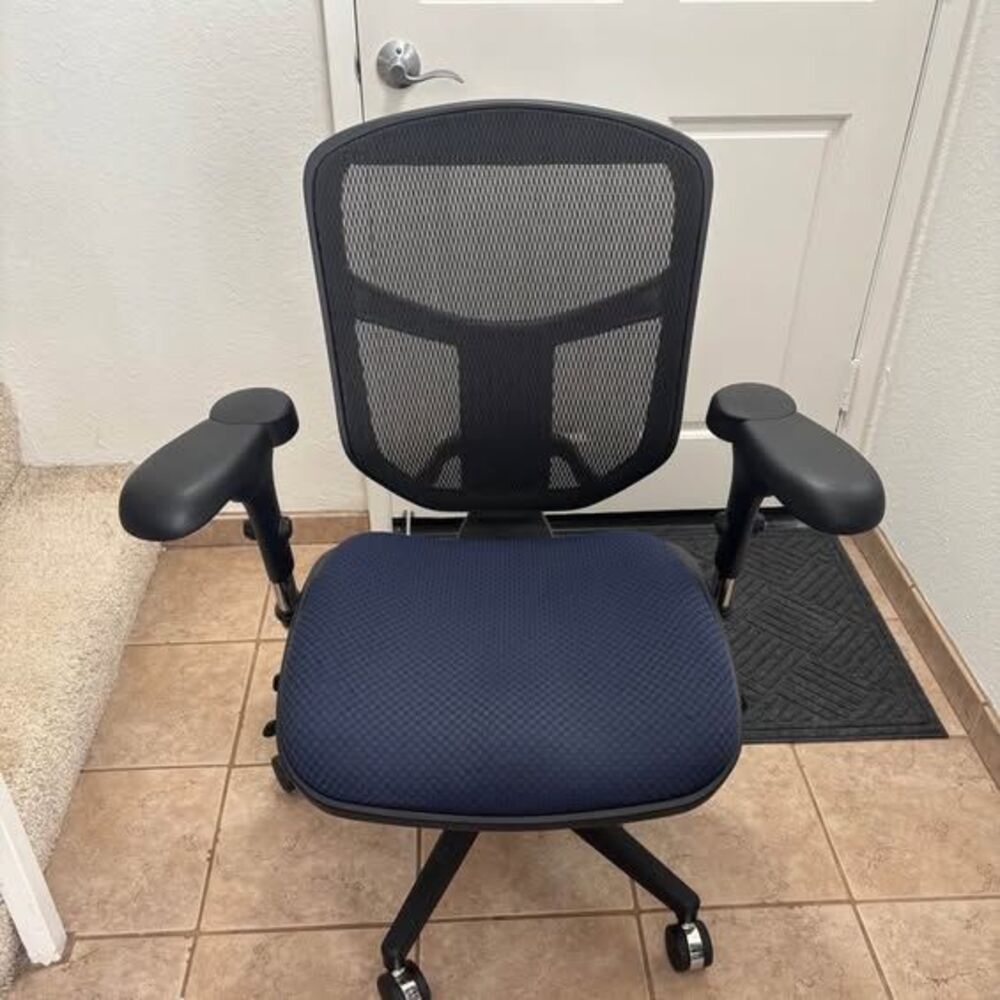 WorkPro Quantum 9000 Ergonomic Mesh Office Chair Black/Blue